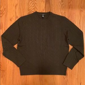 Green J.Crew Wool/ Cashmere Sweater - M